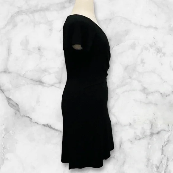 BCBGMAXAZRIA  Black Wrap Dress S/M - Picture 5 of 16